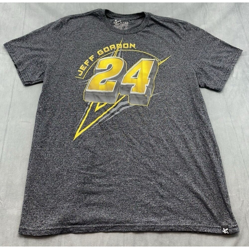 Jeff Gordon NASCAR Mens 2X TShirt Gray Chase Authentics Short Sleeve Racing